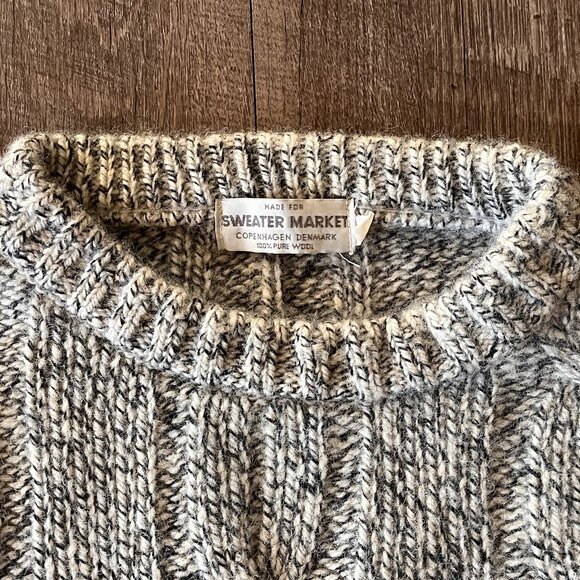Vintage 100% Wool Nordic Copenhagen Denmark Chunky Seas Knit For Sweater Market - Picture 12 of 15